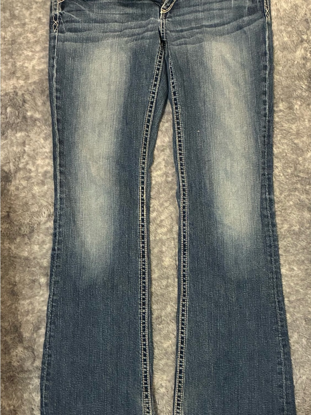 Maurices Faded Blue Flare Jeans